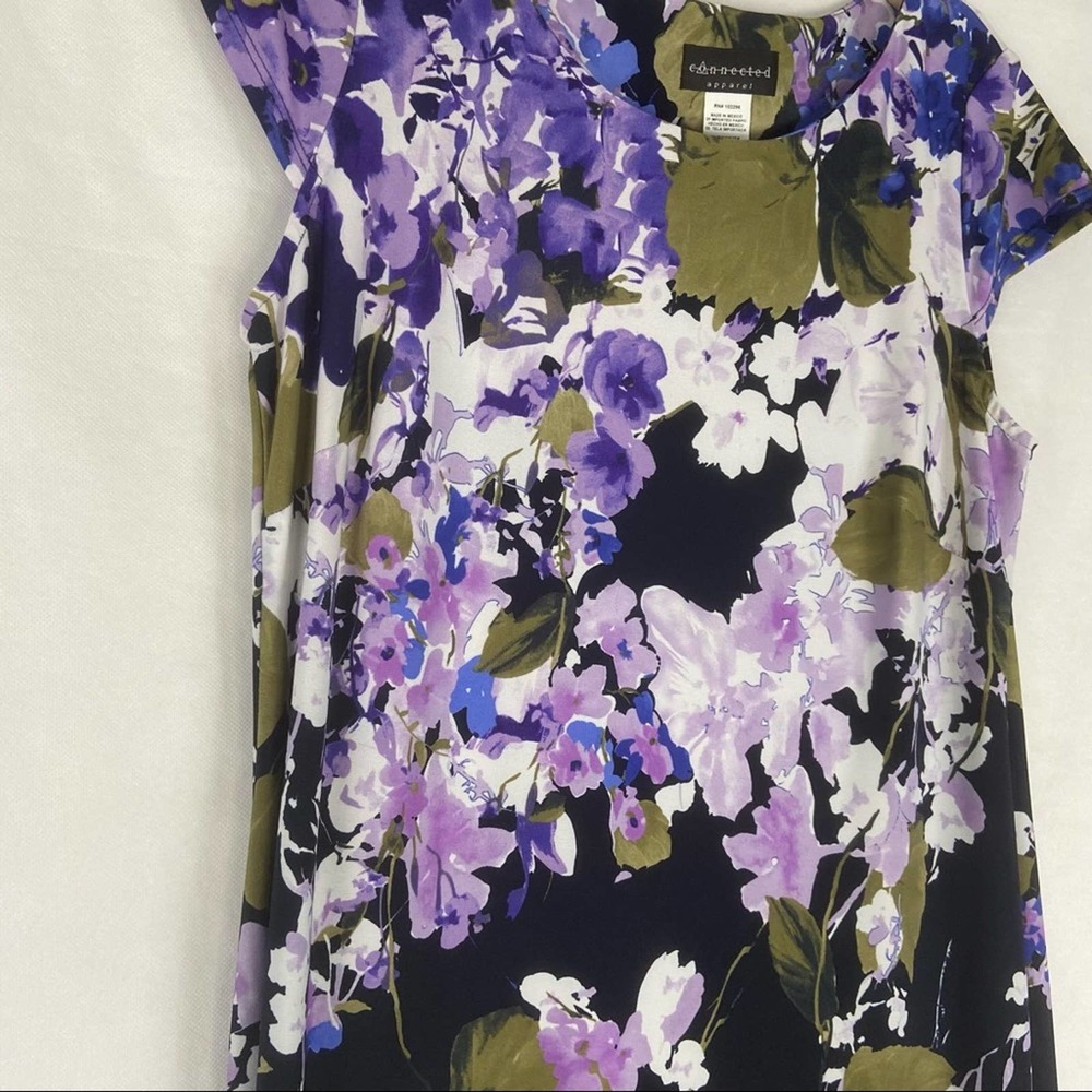 Connected Apparel Women's Floral Dress Size 12 - Picture 2 of 5